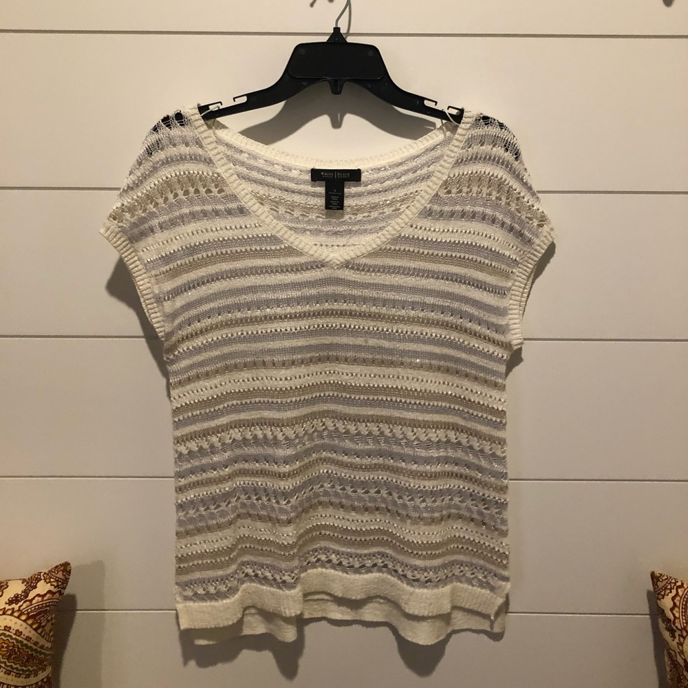 WHBM Short Sleeve Sweater